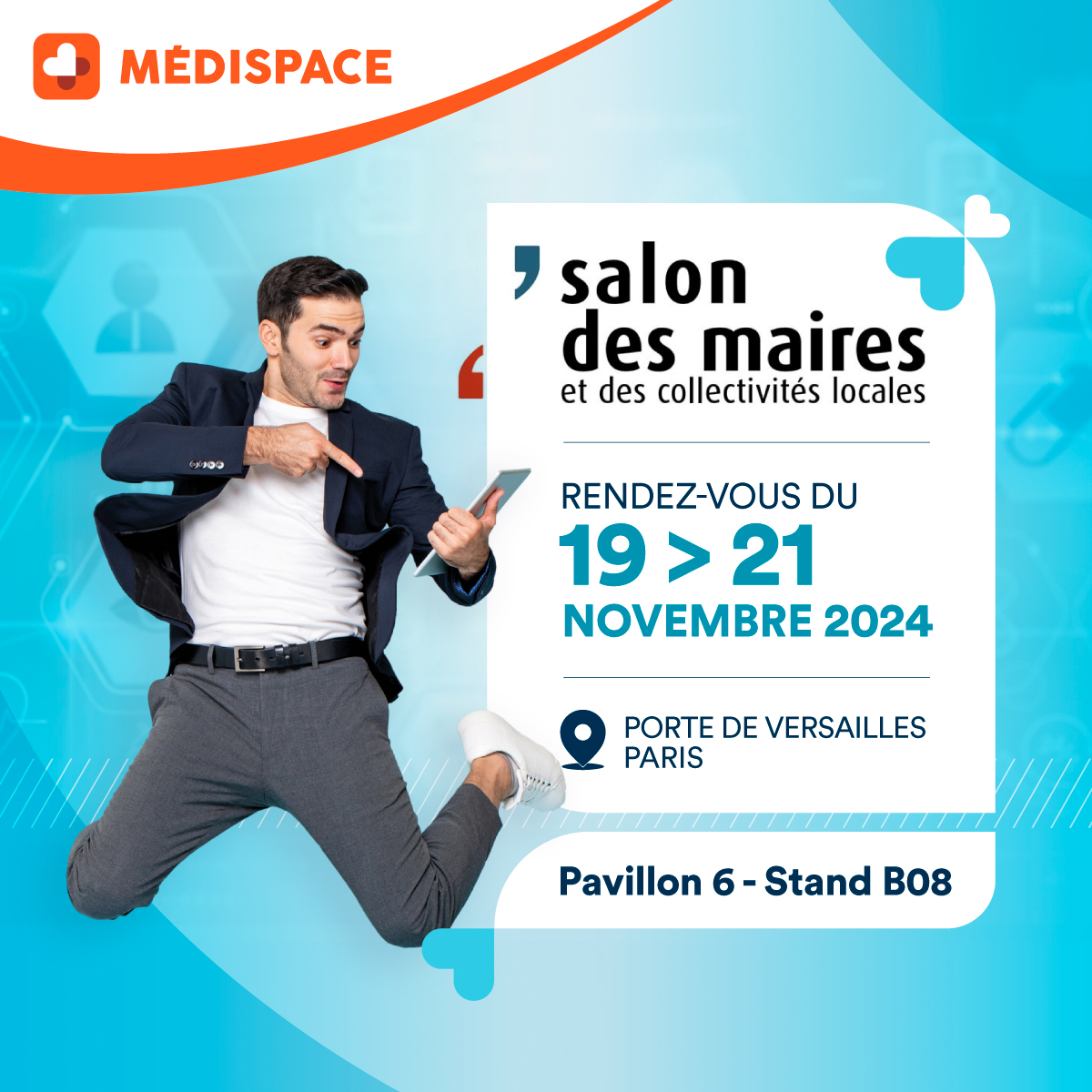 Rencontrons-nous du 19 au 21 novembre au Salon des Maires 2024 !