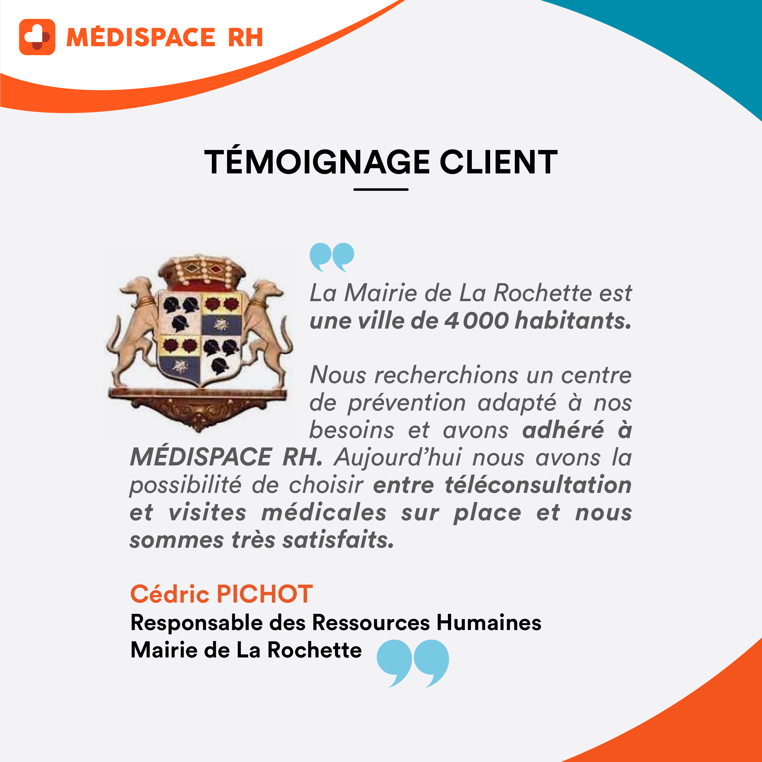 Témoignage client – Commune de La Rochette
